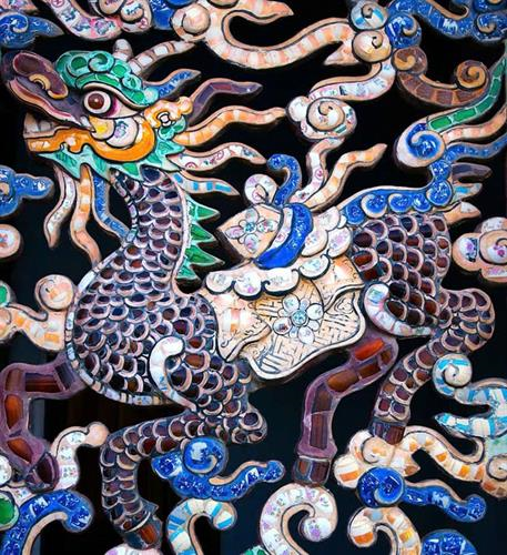 Nghệ thuật khảm sành đặc sắc triều Nguyễn