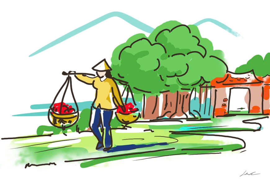 Tản văn: Đôi quang gánh của mẹ